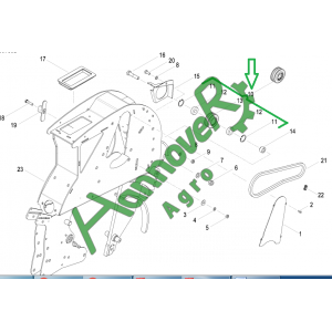 Блок зірочок у зб. Z-15 АС819062 AC819062 Optima Kverneland